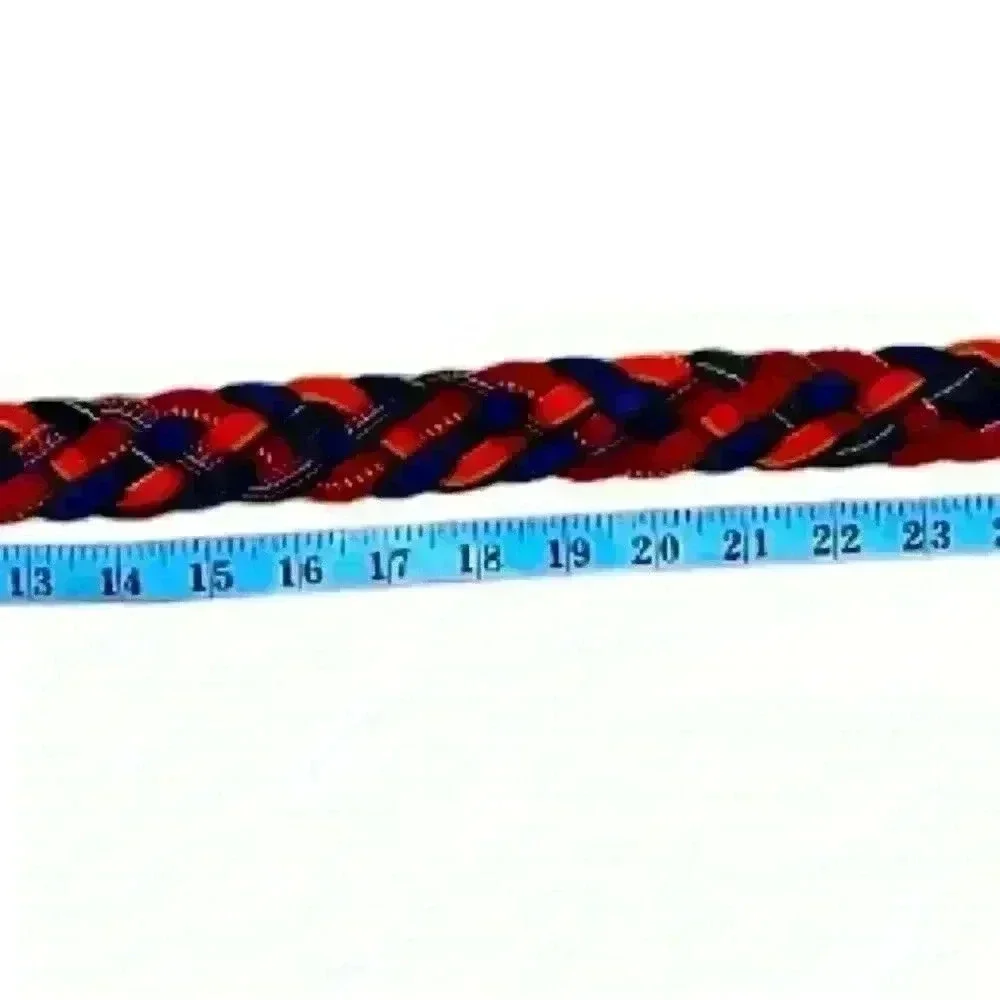 BELT Braided Multicolor Vintage Guatemala Colorful